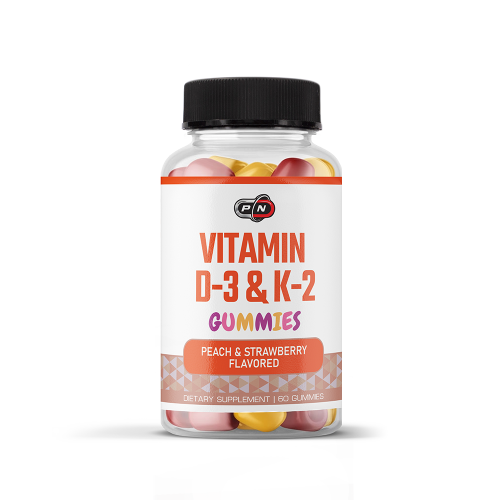 PURE NUTRITION -  VITAMIN D-3 + K-2 - 60 gummies